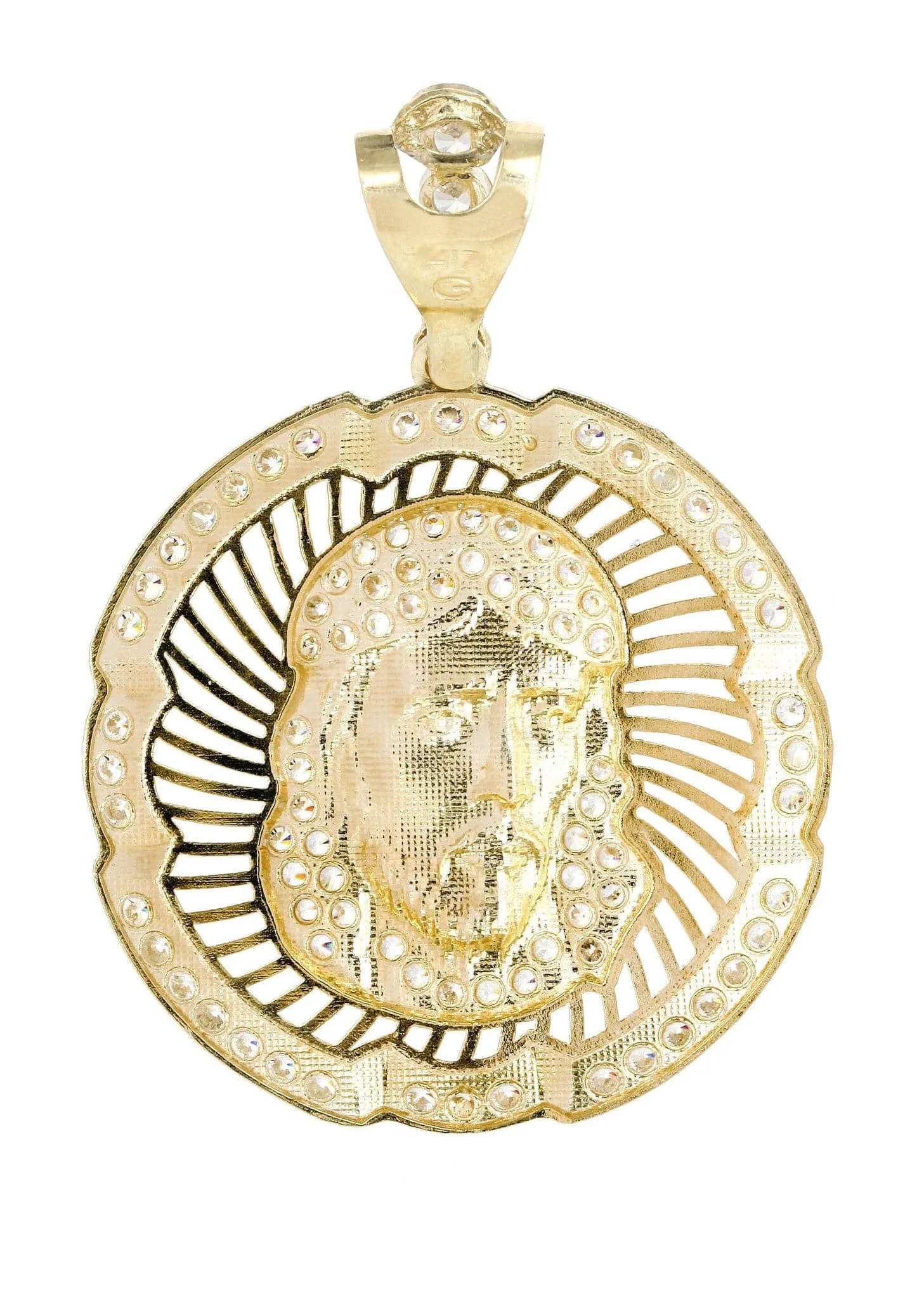 10K Gold Jesus Piece Pendant  |  6.9 Grams