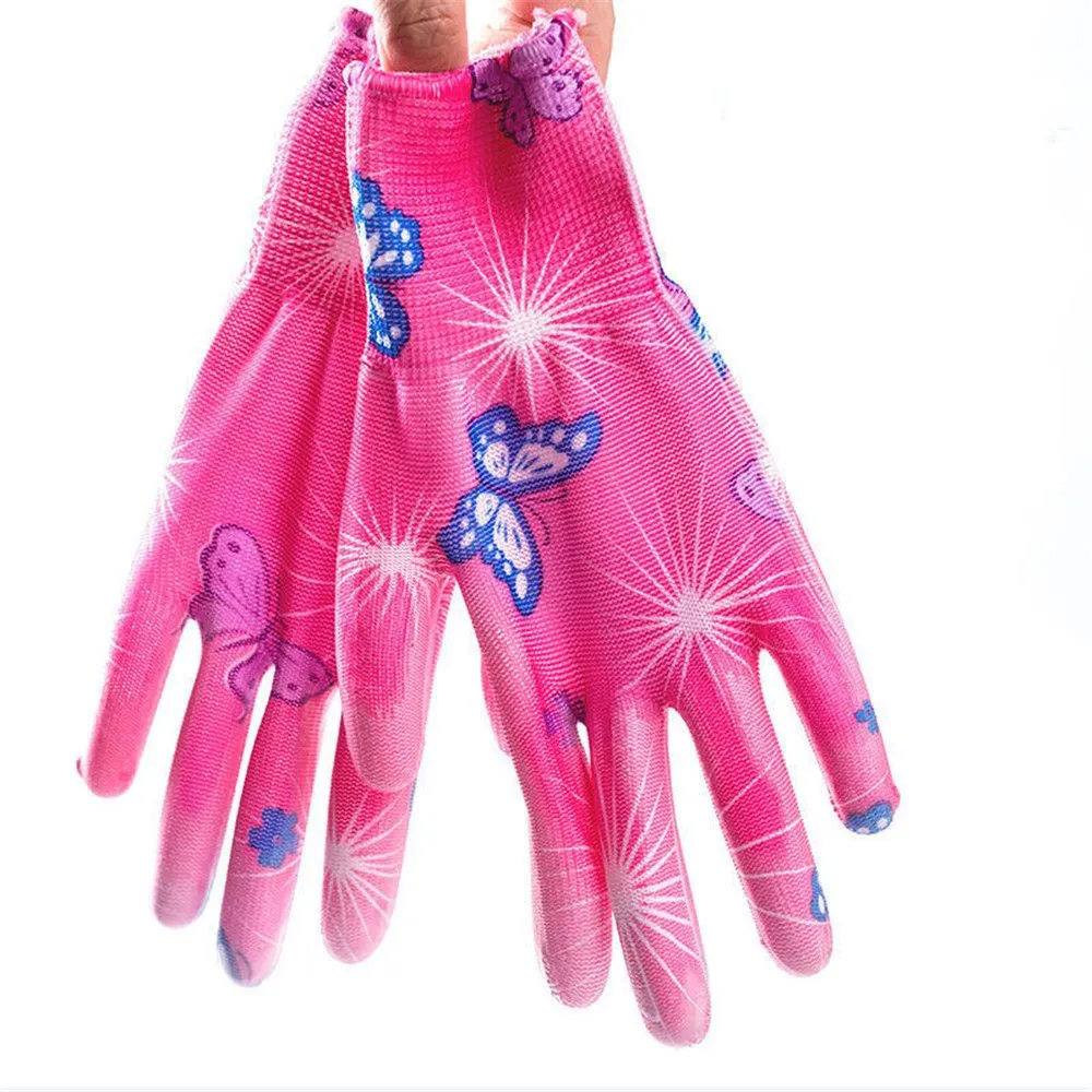 1/12Pairs Labor Protection Cleaning Tools Yard Cleaning Floral Garden Gloves Non-Slip Household Gloves Working Gloves