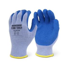 12 Pairs - Blue Crinkle Latex Coated Glove