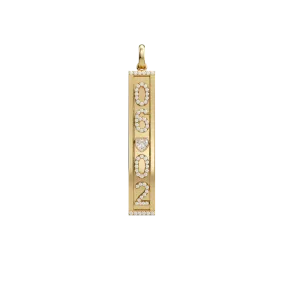 14k Double Sided Skinny Charm Pendant ™