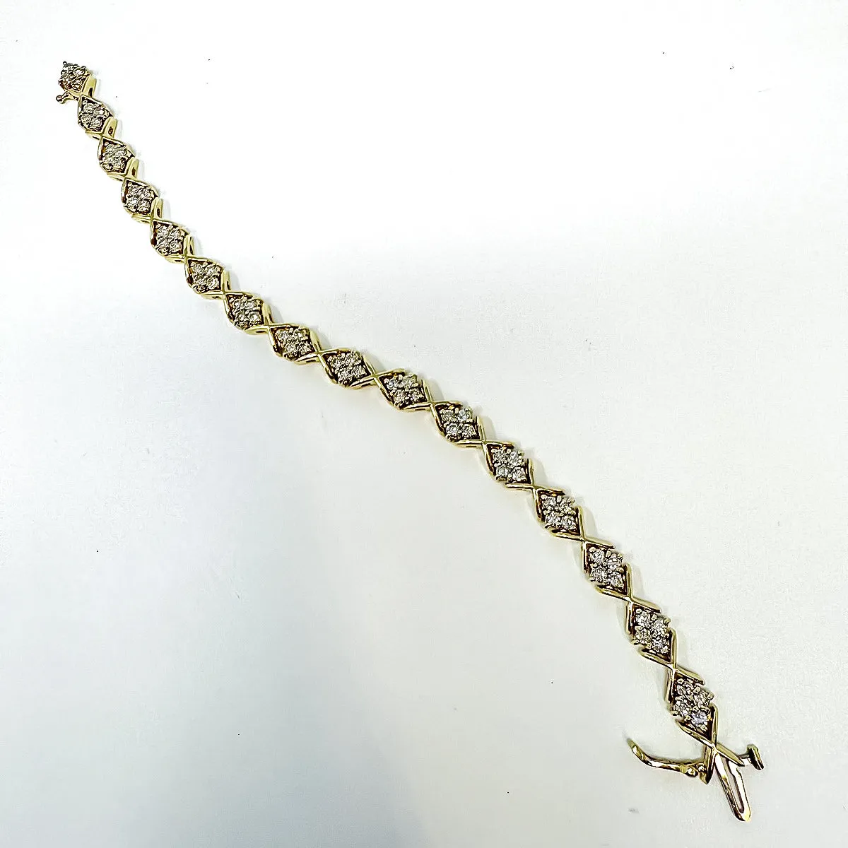 14K Gold Bracelet with Diamonds