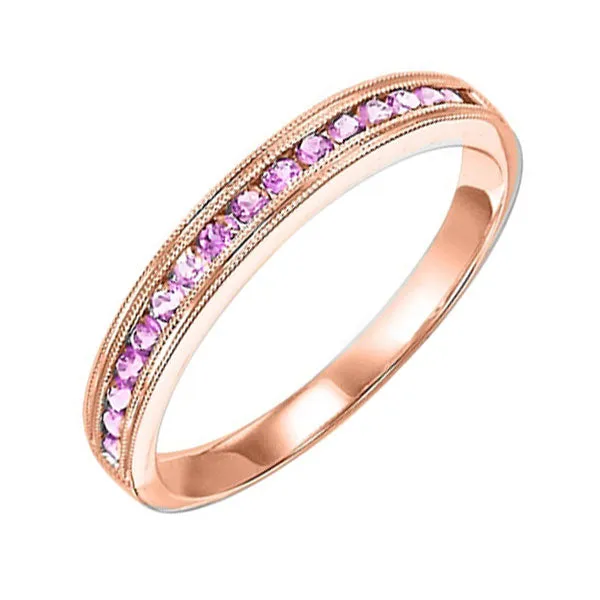 14KT Pink Gold Classic Book Stackable Fashion Ring