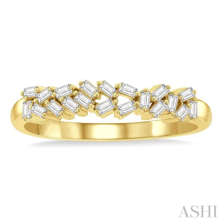 1/5 ctw Scatter Baguette Cut Diamond Fashion Ring in 14K Yellow Gold