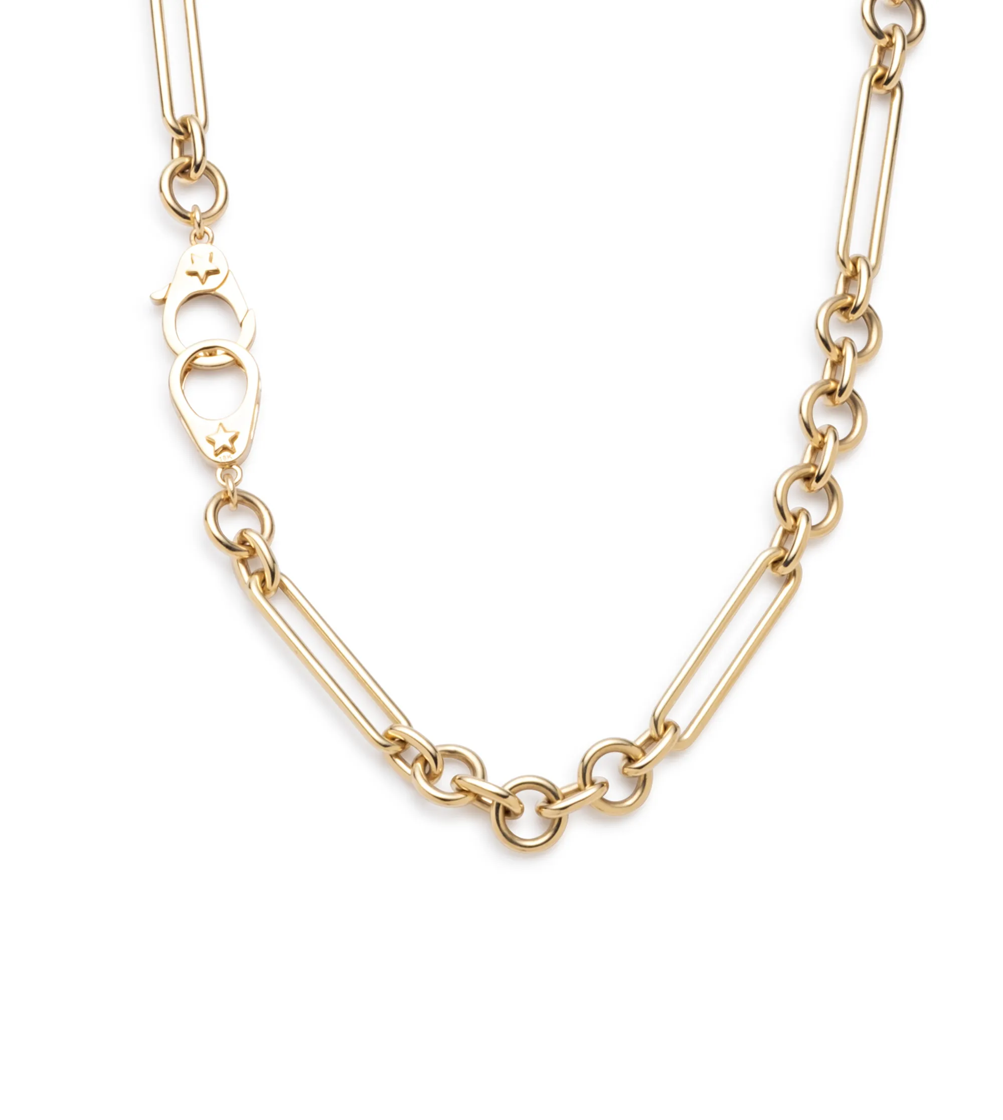 16” Sister Hook : Midsize Mixed Clip Chain Choker