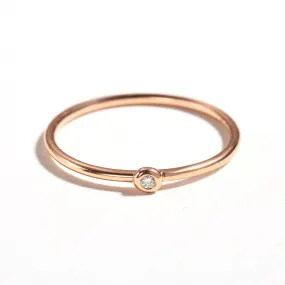 18k Pink Gold Stackable Rings