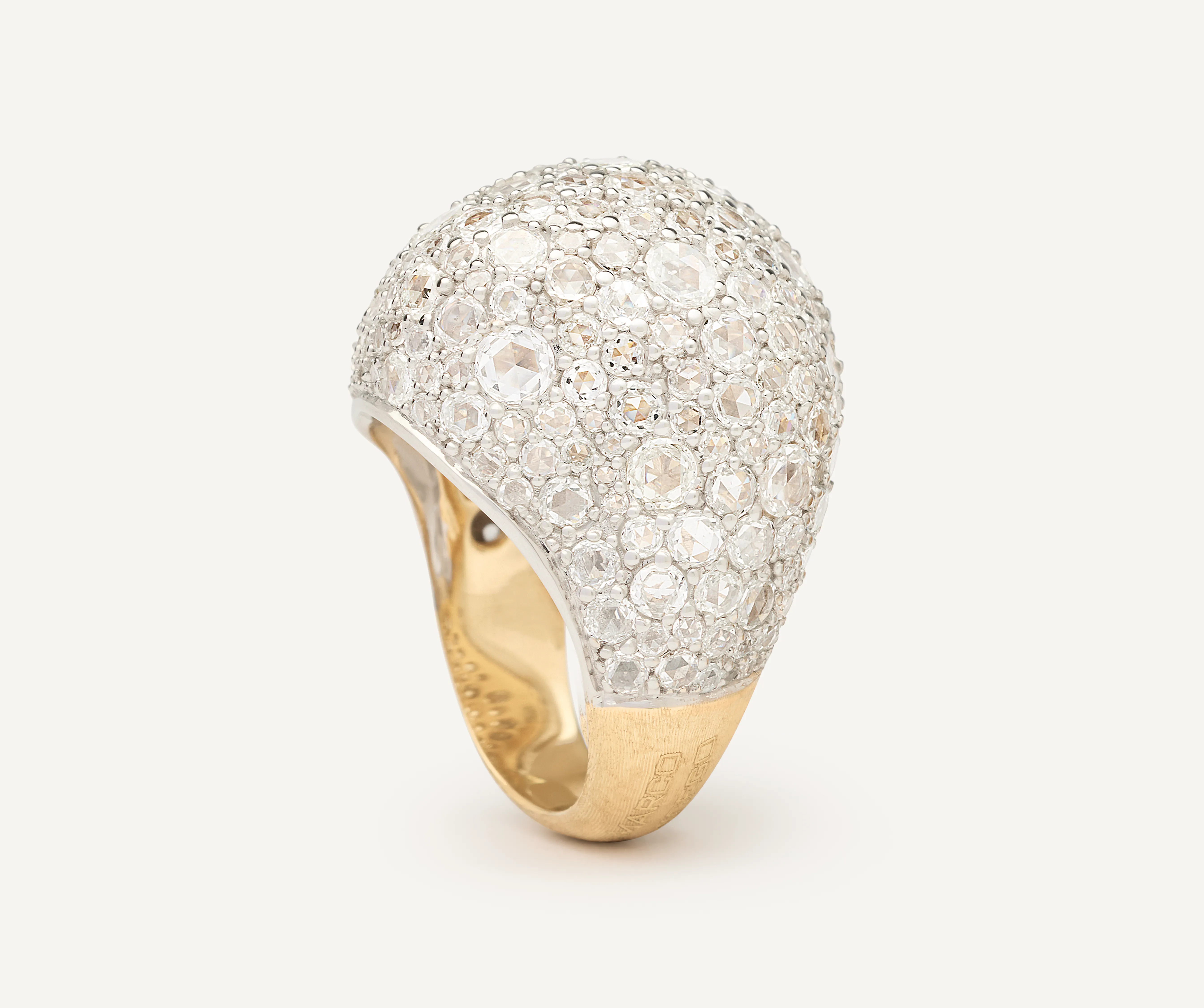 18K Yellow Gold Diamond Cocktail Ring