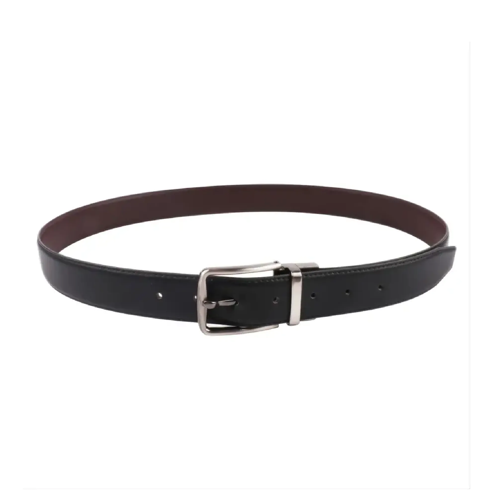 1pc Men's Fashionable Casual PU Leather Rotor Buckle Double-sided Belt For Jeans , Ideal choice for Gifts