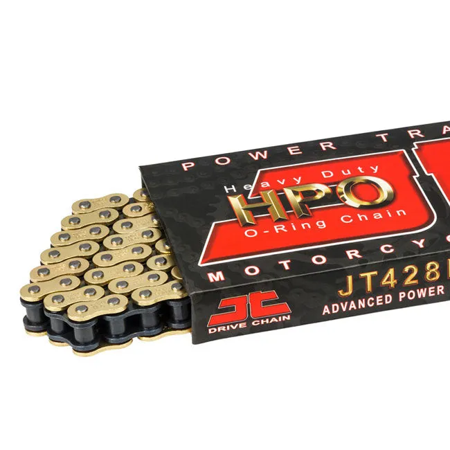 428HPO x 120 Chain Gold/Black O-Ring JT (JT428HPO120GB)