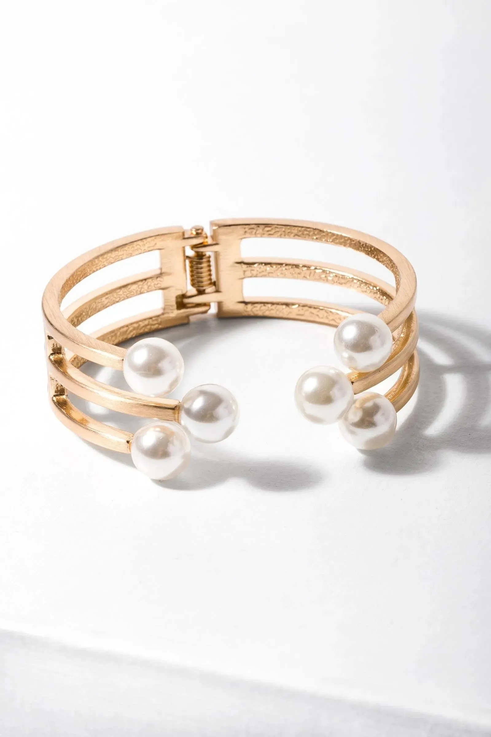 6 Pearl Cuff Bracelet