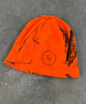 8" licensed camo beanie - ORANGE EYE4