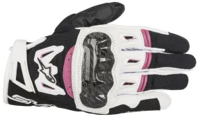 Alpinestars Women’s Stella SMX-2 Air Carbon v2 Black, White and Fuchsia Gloves