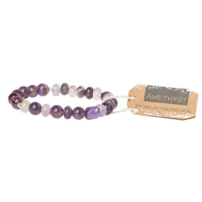 Amethyst Stone Stacking Bracelet