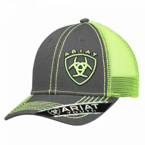 ARIAT Youth Grey & Green Snapback Cap