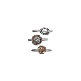 Ayala Bar - N6030 Elara Silver Ring Set Small (18mm)