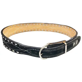 B1194C - Black Suede Belt