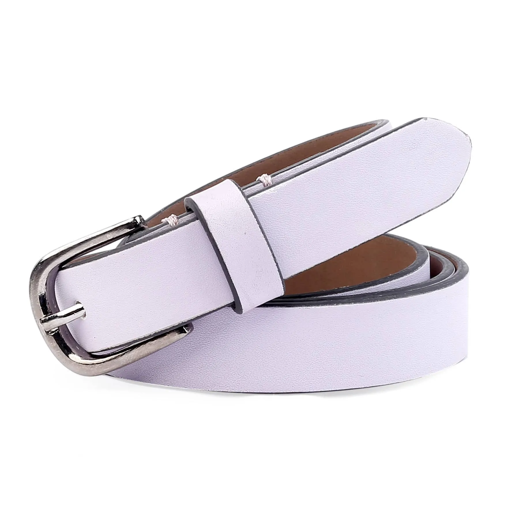 Bacca Bucci Women Leather Belts with Imported Nickle Free Buckle | Width : 20 MM | Solid Color Luster Finish Belt