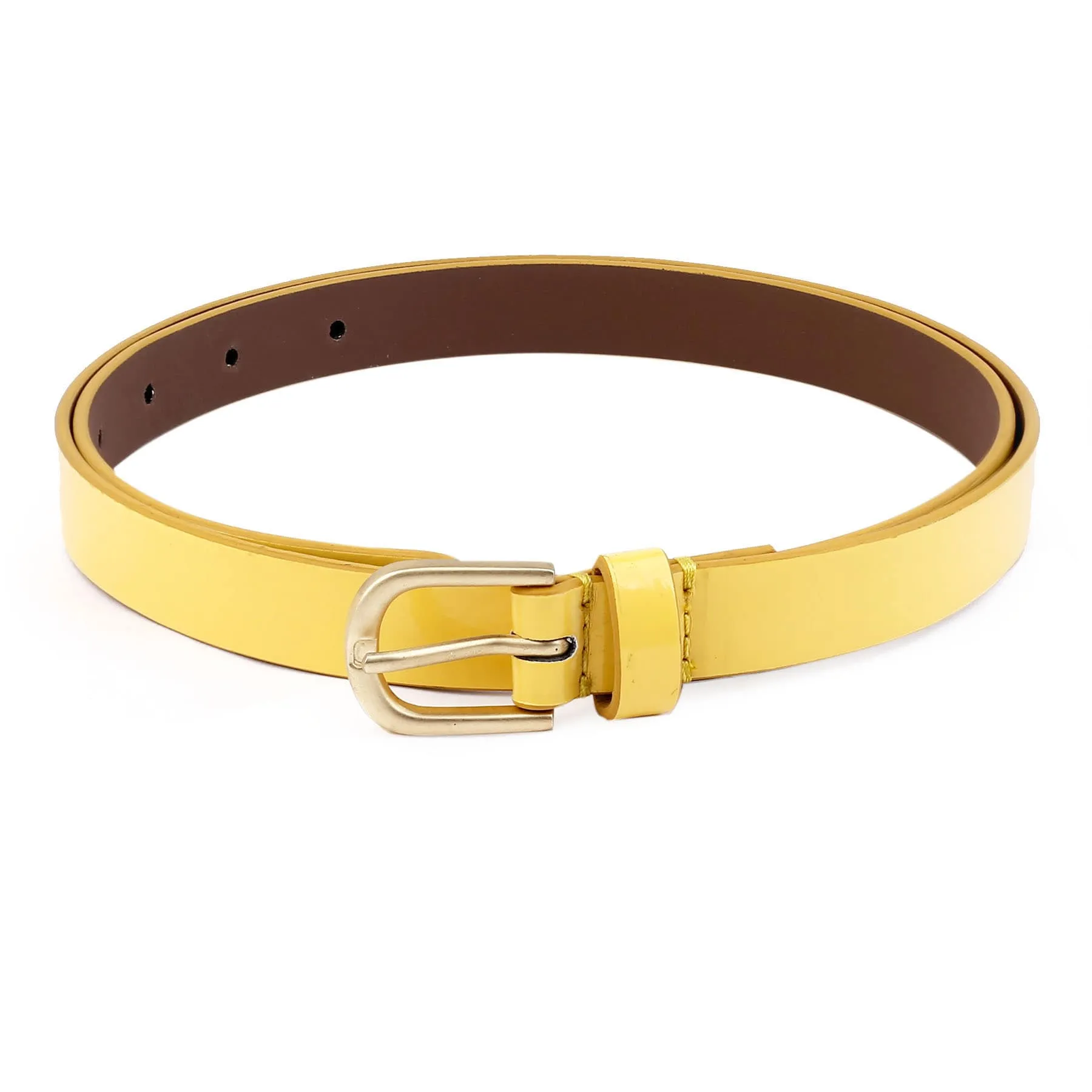 Bacca Bucci Women Leather Belts with Imported Nickle Free Buckle | Width : 20 MM | Solid Color Luster Finish Belt