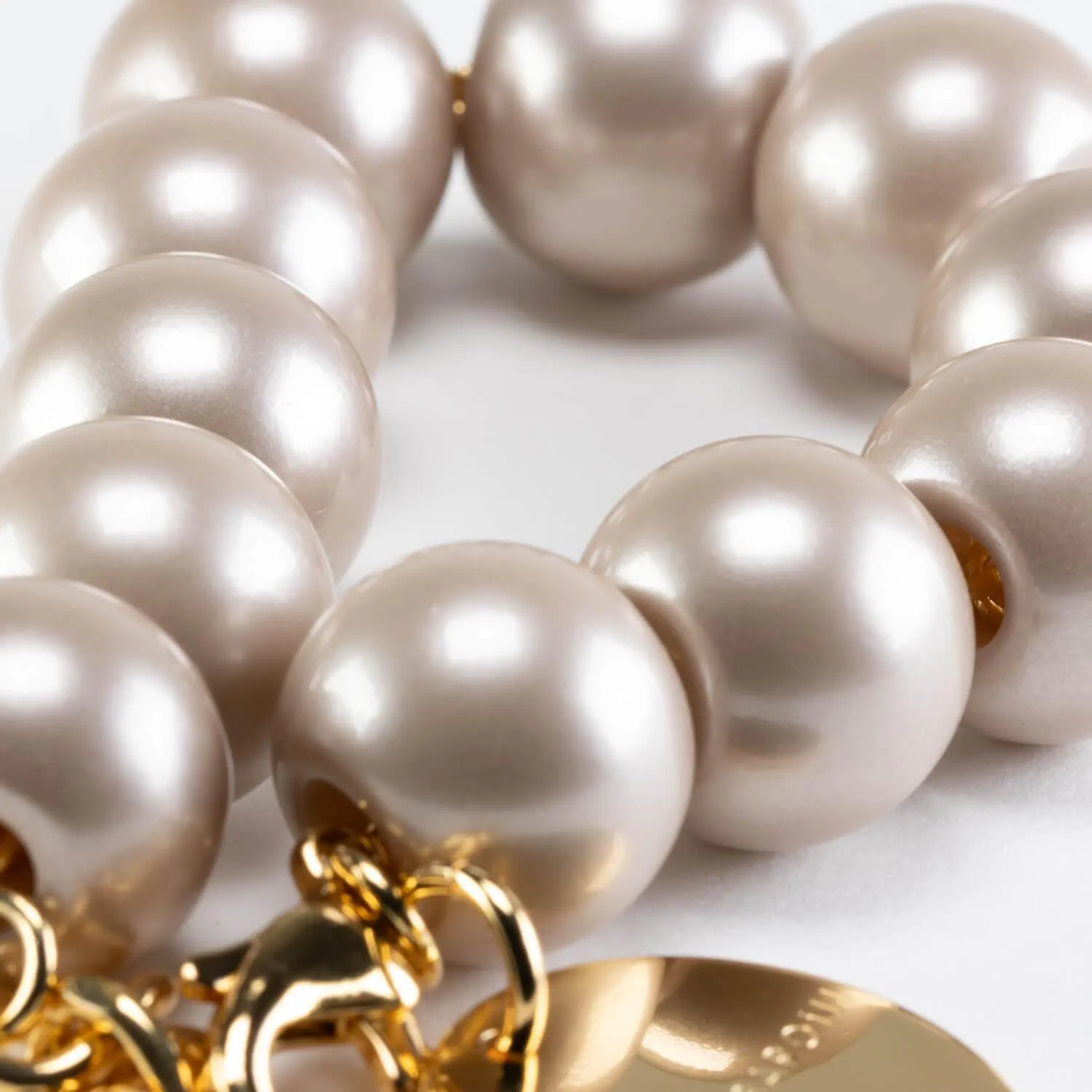 Beads Bracelet Champagner Pearl