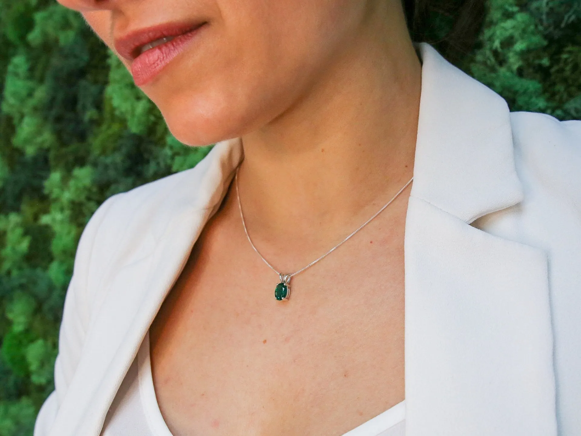 Blue Topaz Pendant - December Birthstone Necklace - Blue Dainty Necklace