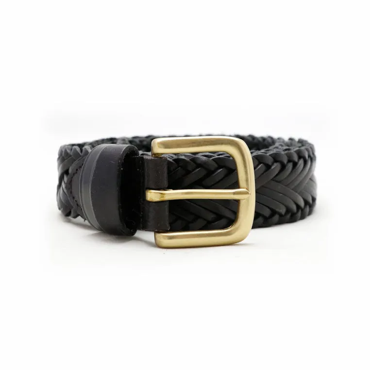 Braid Belt Solid Brass – Matte Black