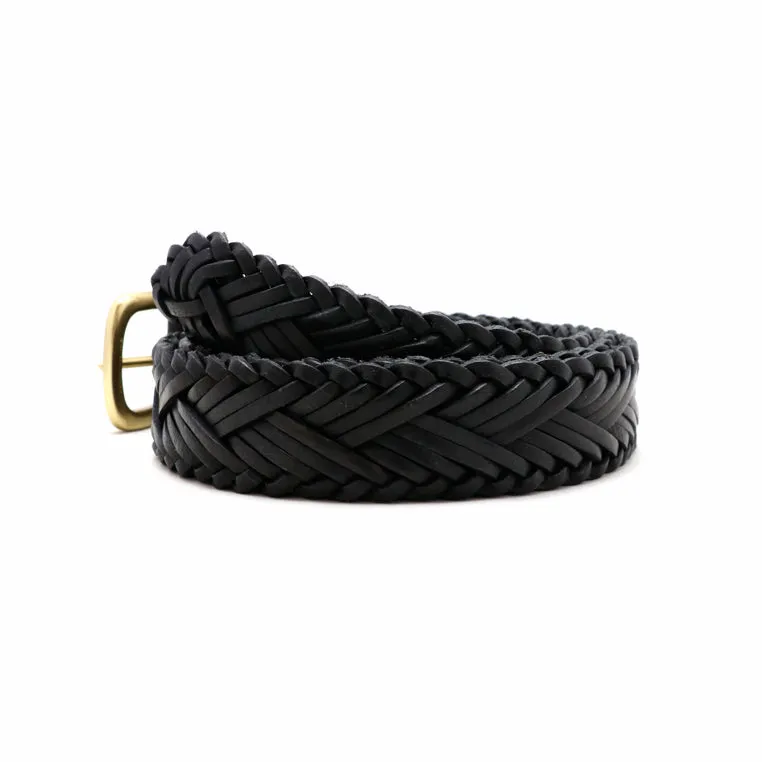 Braid Belt Solid Brass – Matte Black