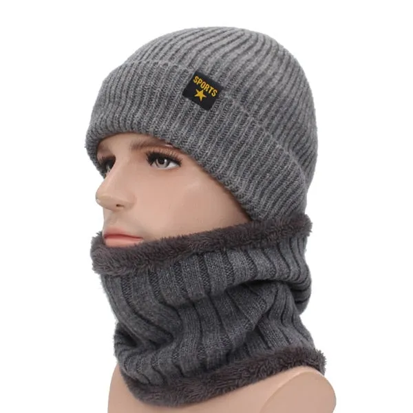 Brand Winter Hat Knitted Hat Scarf Skullies Beanies Men Winter Beanies For Men Women Gorras Wool Bonnet Mask Male Hat Cap