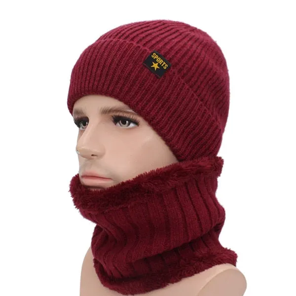 Brand Winter Hat Knitted Hat Scarf Skullies Beanies Men Winter Beanies For Men Women Gorras Wool Bonnet Mask Male Hat Cap