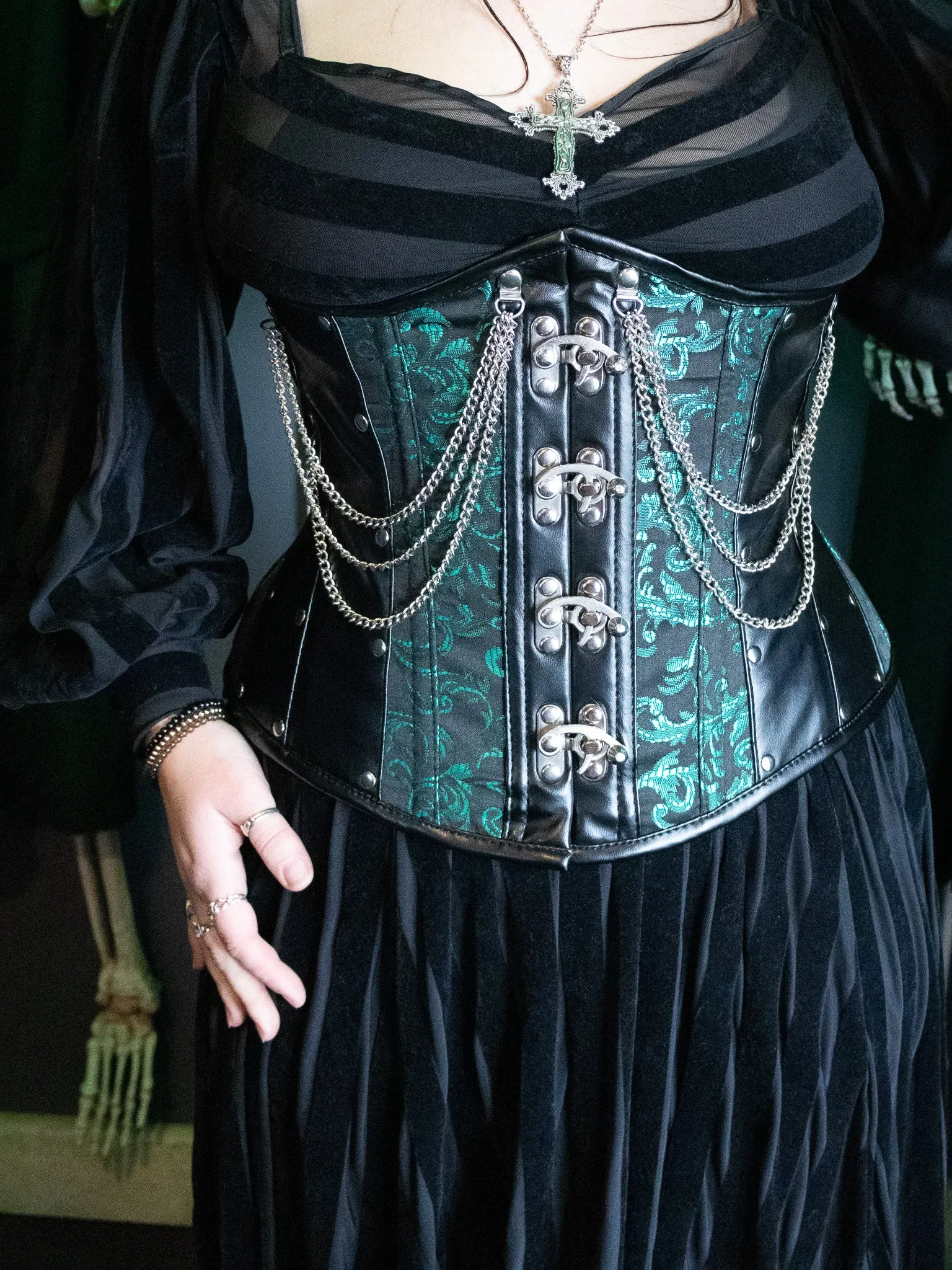 Brienne Brocade Steampunk Corset