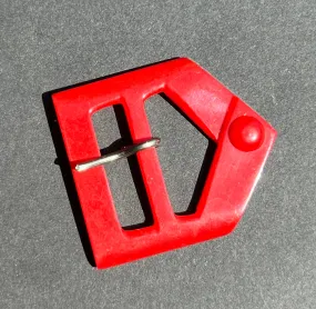 Bright Red 1940s 3.8cm Buckle