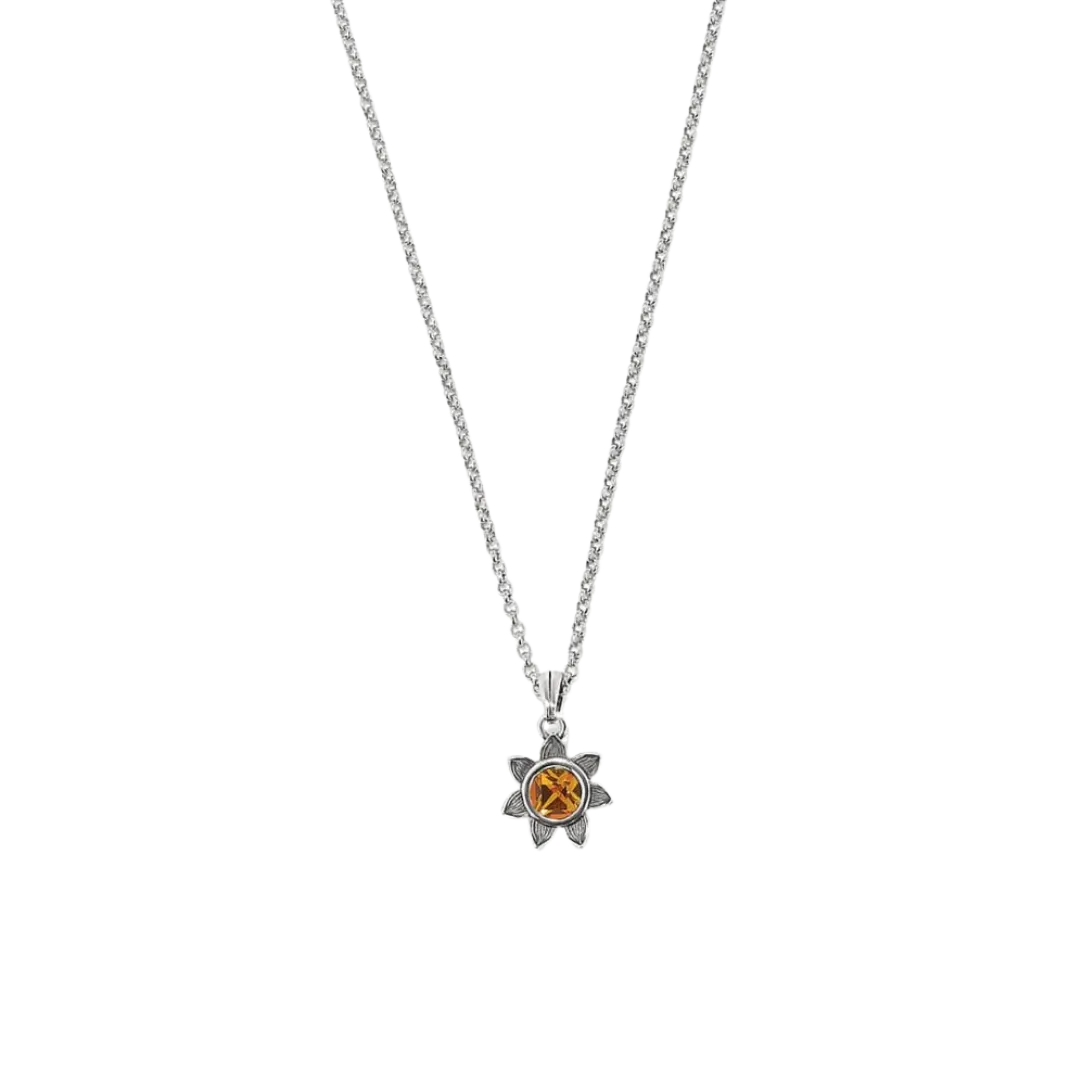 Brighton Women's Everbloom Sunflower November Topaz Necklace