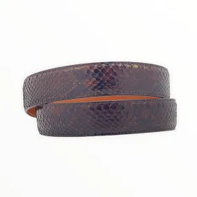 Brown Python Belt Straps