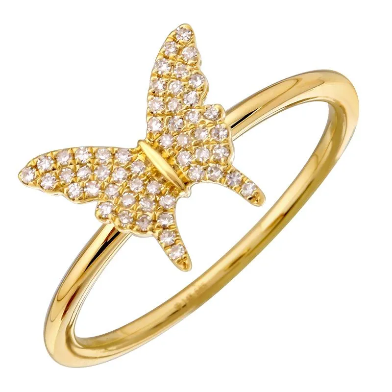 Butterfly Diamond Ring