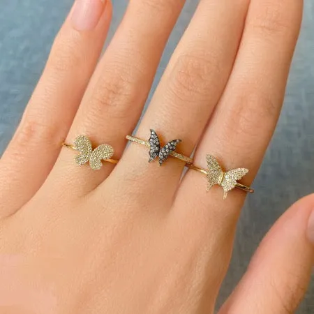 Butterfly Diamond Ring