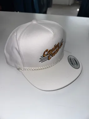 Cactus Creek Flat Brim Hat - White/Gold