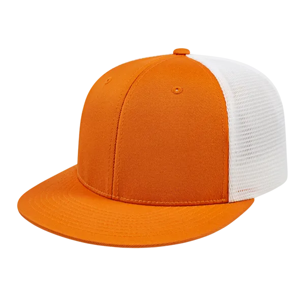 Cap America Custom Logo Hat - Flexfit® Performance Trucker Mesh Back Cap i8501