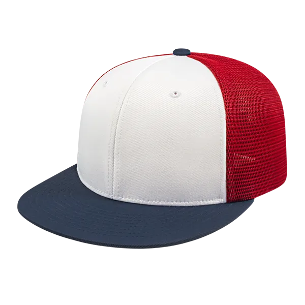 Cap America Custom Logo Hat - Flexfit® Performance Trucker Mesh Back Cap i8501