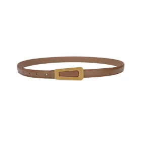 Caramel Women Genuine Leather Belt 焦糖色女士真皮皮带 KCBELT1060