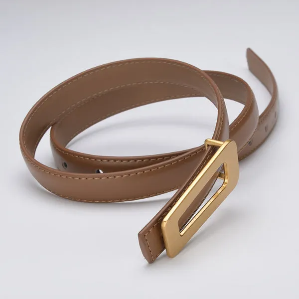 Caramel Women Genuine Leather Belt 焦糖色女士真皮皮带 KCBELT1060