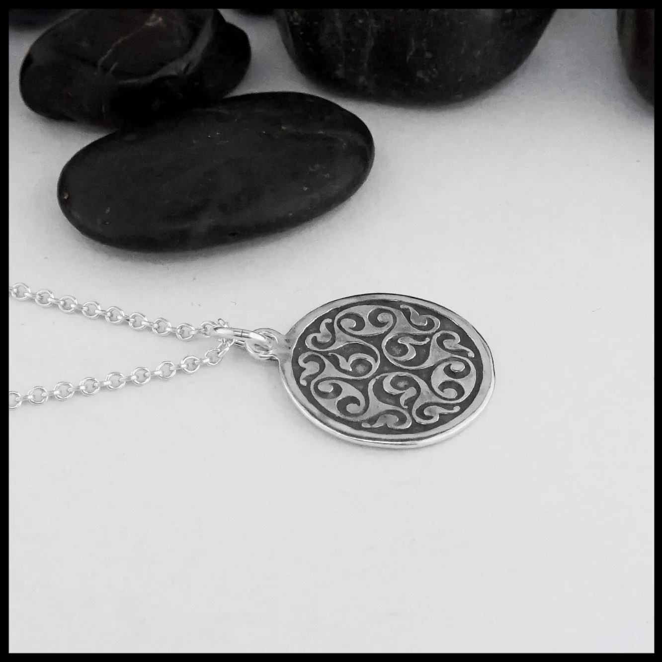 Celtic Spiral Triskele Pendant