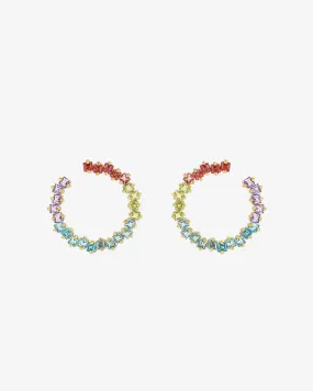 Cierra Pastel Milli Sideways Hoops