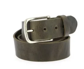 Colman Leather Belt Grey