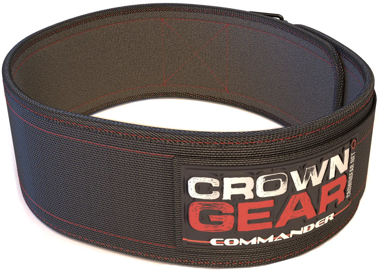 Crown Gear COMMANDER 4-Inch Weight Lifting Belt for Back Support