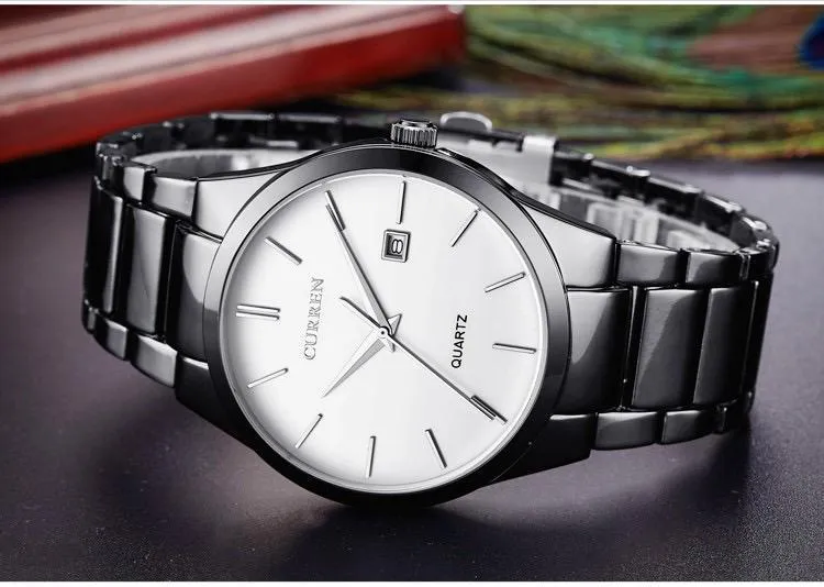 CURREN Original Brand Stainless Steel Band Wrist Watch For Men With Brand (Box & Bag)-8106