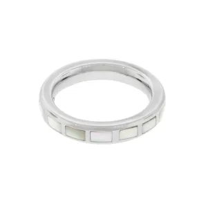 Dash Rectangle Sterling Stackable Ring