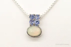 Designer HT Opal Iolite Sterling Silver Necklace