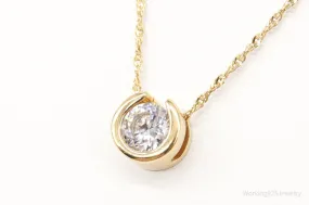 Designer Milor Gold Vermeil Cubic Zirconia Sterling Silver Necklace