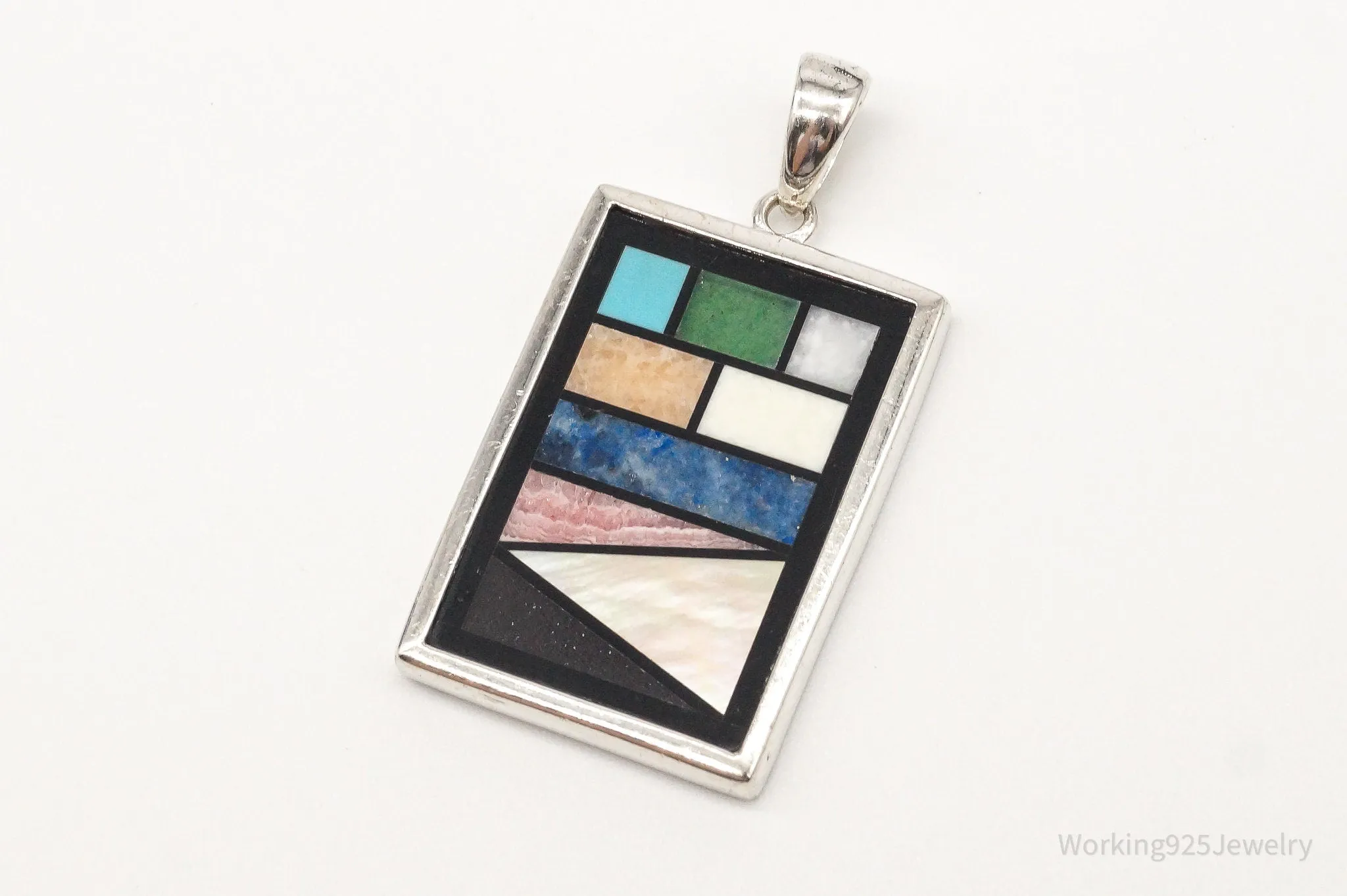 Designer Whitney Kelly Designs Multi Gemstone Sterling Silver Pendant