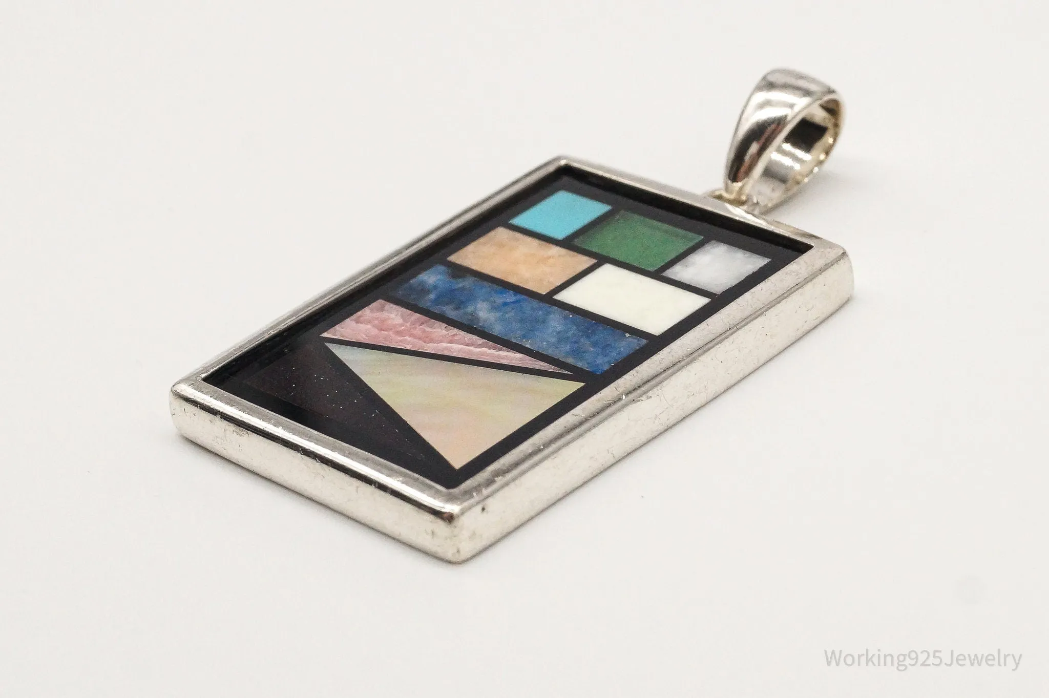 Designer Whitney Kelly Designs Multi Gemstone Sterling Silver Pendant