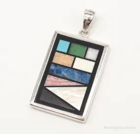 Designer Whitney Kelly Designs Multi Gemstone Sterling Silver Pendant