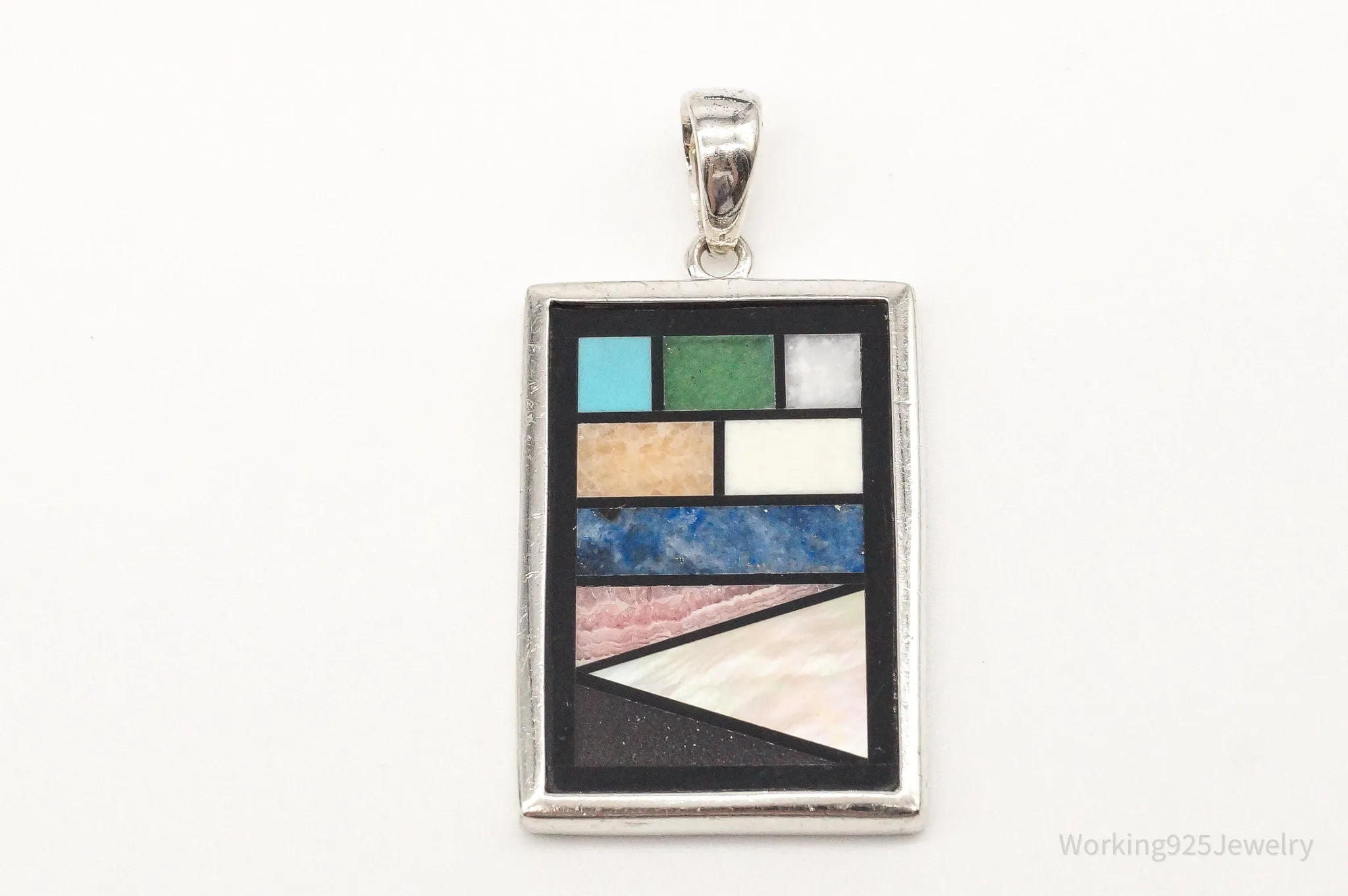 Designer Whitney Kelly Designs Multi Gemstone Sterling Silver Pendant